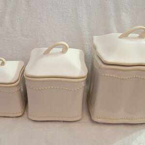Princess House Ceramic Canister Set